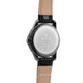 Lower price professional IP alloy case grain leather watches